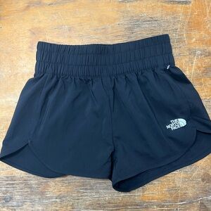 The North Face Black Girls' Athletic Shorts with Logo